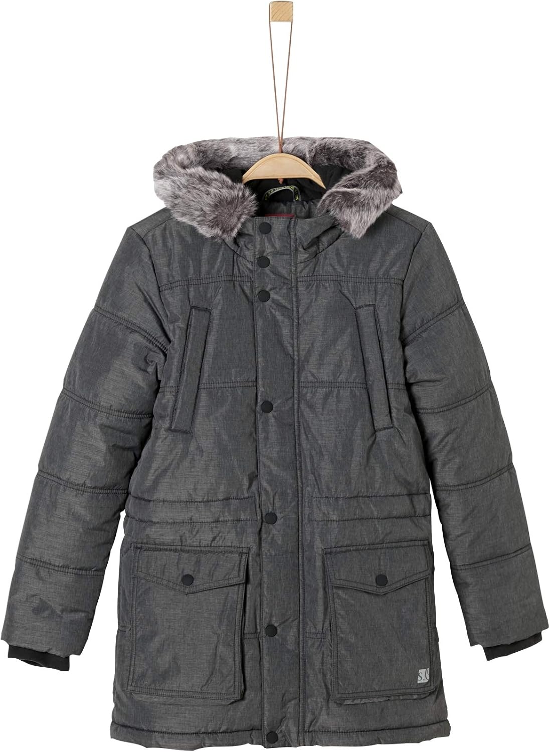 S.Oliver Jungen Daunenmantel - Steppjacke Mit Denim-Einsatz