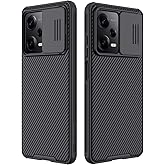 WVOZWWO for Xiaomi redmi Note 12 Pro 5G/Poco X5 Pro 5G Case, Slim case Protective Cover with Camera Protector Hard PC TPU Thin Phone Case for Redmi Note 12 Pro (Black)