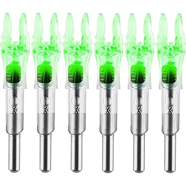 Encoches Lumineuses Nockturnal Vertes – Taille 1 – Lot De 3 – Tir à L'arc
