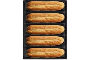 Silicone Bread Loaf Pan, Silicone Perforated Baking Forms Sandwich Mold French Baguette Bread Baguette Bread Pan Silicone Per