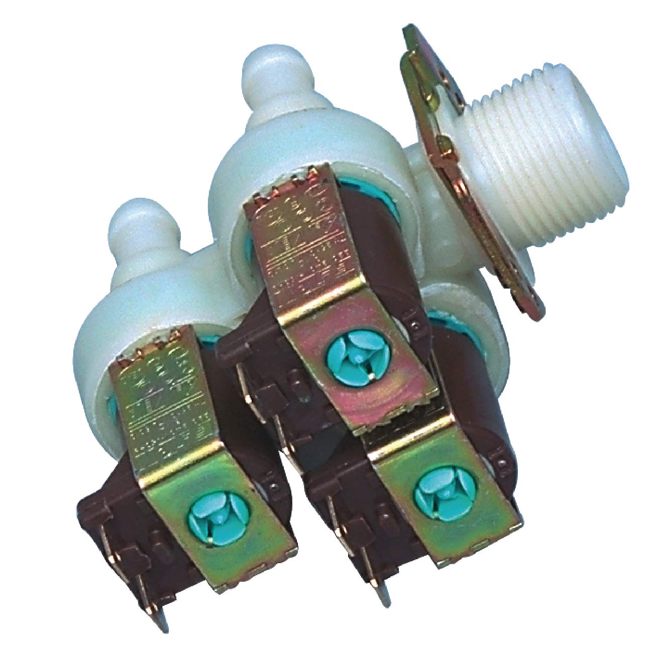 Washing Machine Triple Inlet Solenoid Valve Fits Miele, 90 Degree, 12 Litre