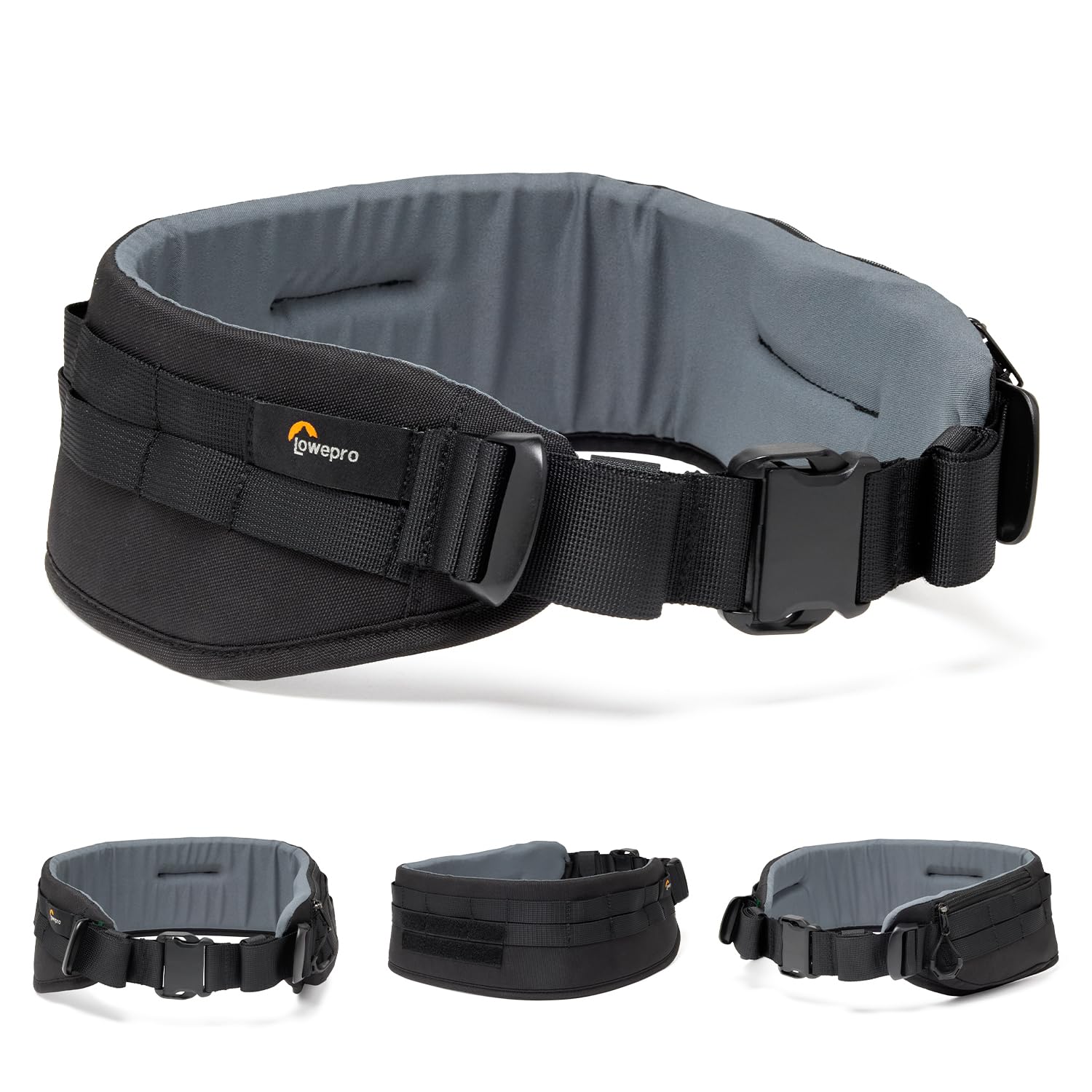 Lowepro ProTactic Utility Belt III, Compatible with ProTactic Camera Backpack 350/450 III, Toploader Lens Cases Modular System, Sliplock Connection Attached Loop, Waist Belt for Camera Accessories