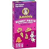ANNIE'S - MACARONI AND CHEESE Bunny Pasta Cheese, No Artificial Flavours, No Synthetic Colours, Contains Real Cheese and Milk