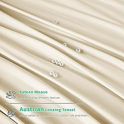 Shilucheng Tencel Sheets 4 Piece, 100% Eucalyptus