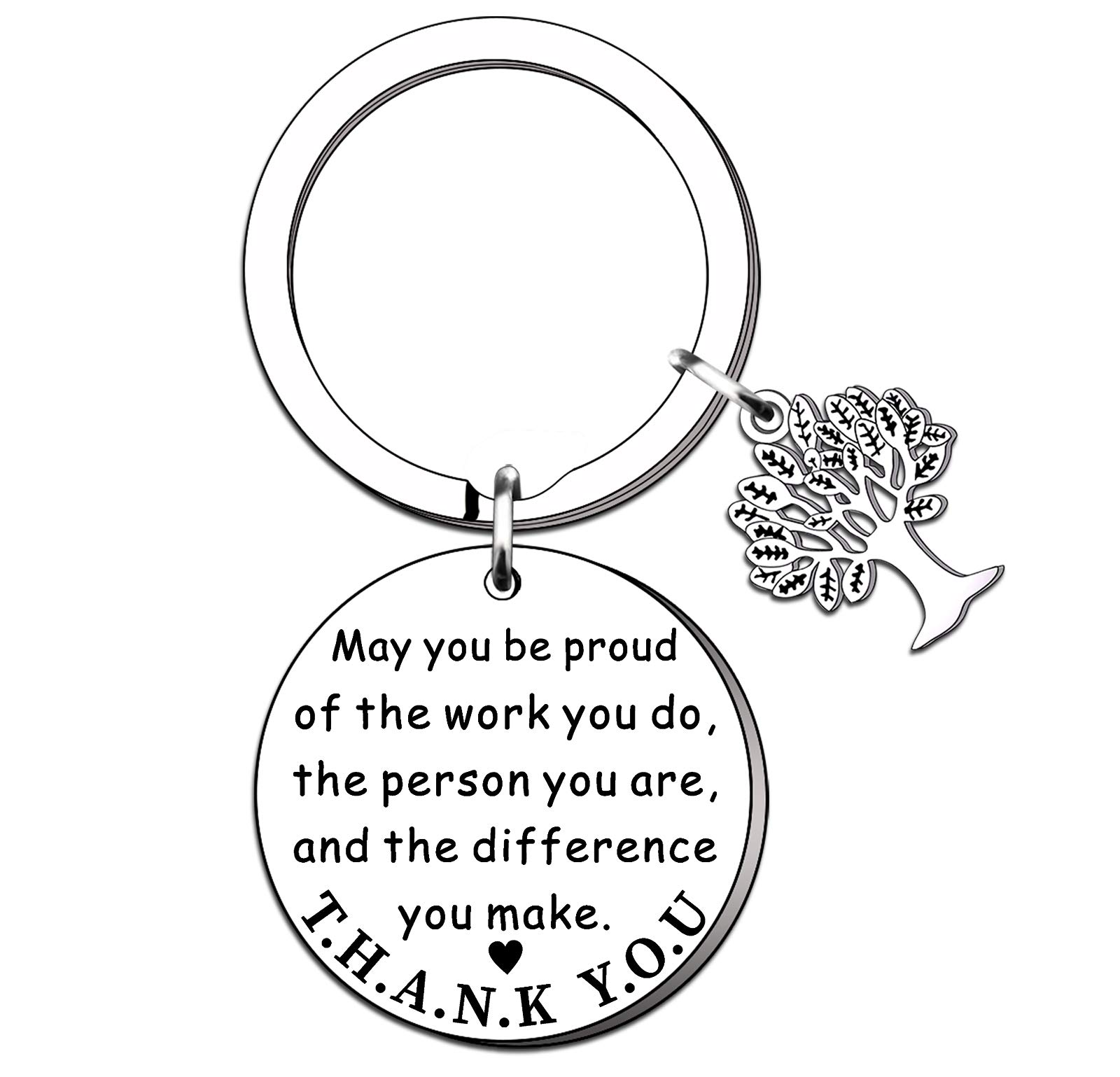 SMARGO Thank You Keyring for Coworkers Women Men Appreciation Key ring Jewellery Leaving Gifts for Colleagues Christmas Presents for Her Him (Be Proud of The Work You do)