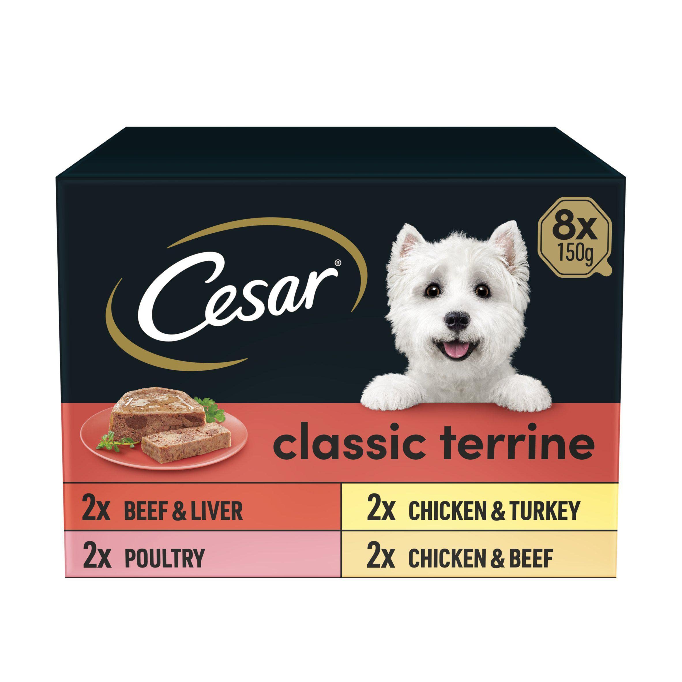 Cesar Classics Dog Tray Mixed Selection 8x 150g