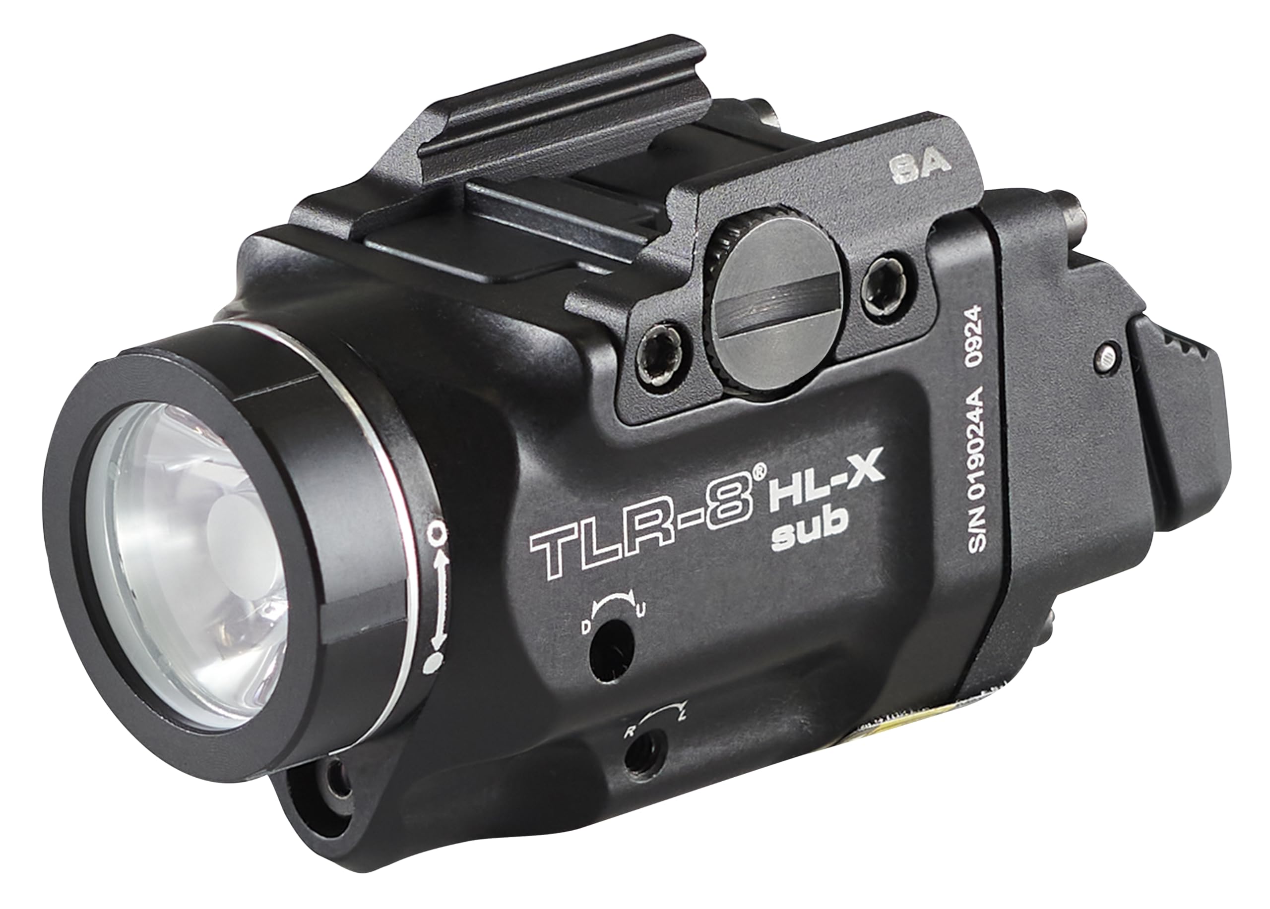 Photo 1 of Streamlight 69469 TLR-8 HL-X sub USB 1000-Lumen Weapon Rail-Mounted Rechargeable Tactical Flashlight with Integrated Red Aiming Laser for Springfield Armory Hellcat Only, Black