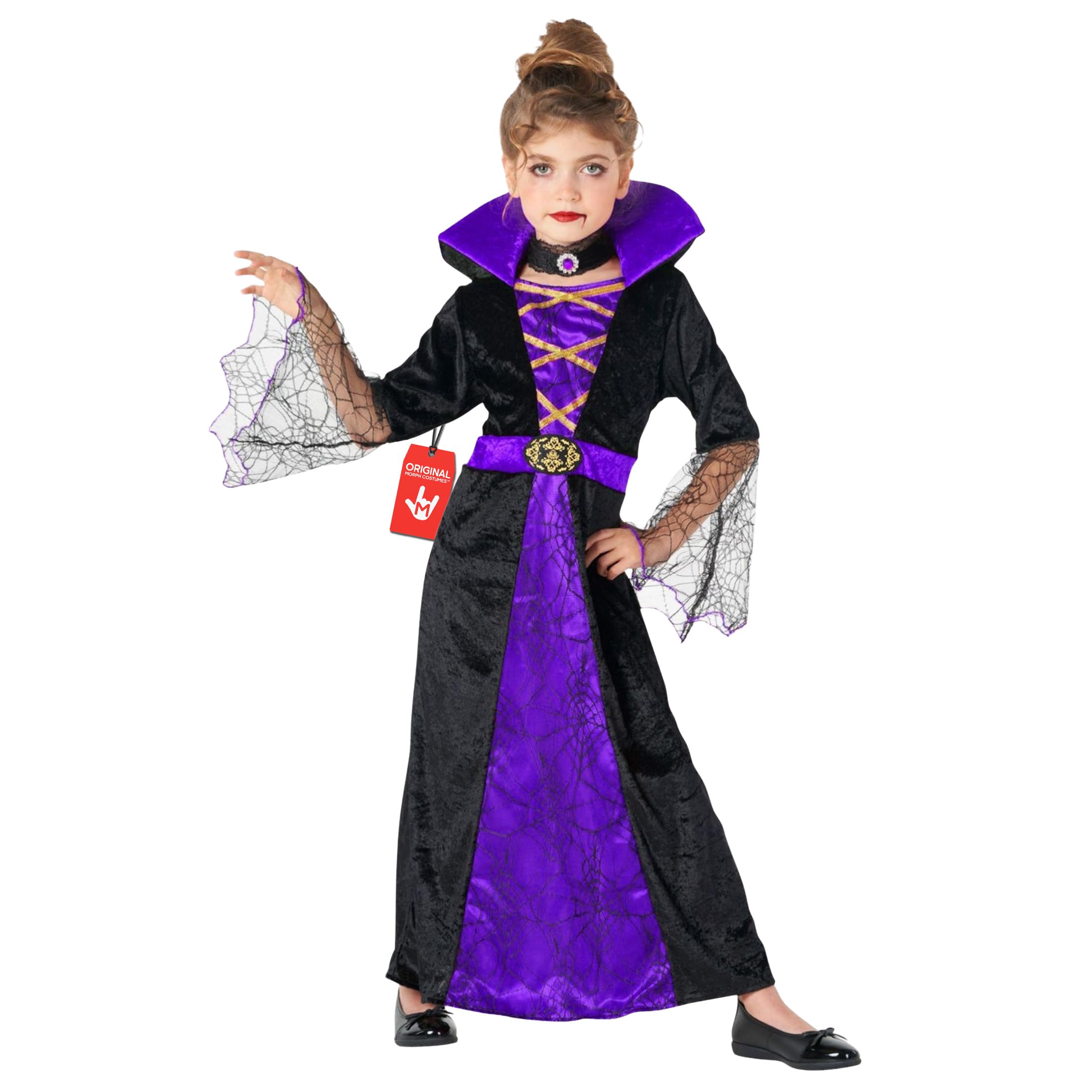 Morph Vampire Costume Kids, Girls Vampire Costume, Girls Halloween Costumes, Halloween Costumes For Kids, 3-4 Years