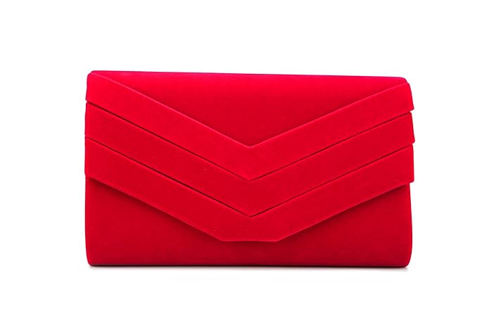 1950s Handbags, Purses, and Evening Bag Styles Nodykka Purses and Handbags Envelope Evening Clutch Crossbody Bags Velvet Classic Wedding Party Shoulder Bag for Women … $13.99 AT vintagedancer.com