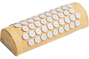 ShaktiMat Classic Acupressure Neck Pillow, Light Intensity in Yellow, Sustainable & Durable, Relieves Stress & Tension, Promotes Relaxation & Focus, FSA/HSA Eligible