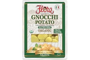 FLORA FINE FOODS Flora Imported Potato Gnocchi Classic | Authentic Italian Dumplings | Made with 85% Potatoes | Non-GMO | Cooks in 2 Minutes | 16 oz (453g) (16 oz, Gluten Free)