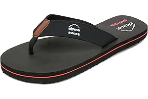 Alpine Swiss Men's Flip Flops Beach Sandals Lightweight EVA Sole Comfort Thongs