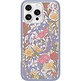 OtterBox iPhone 16 Pro Max Symmetry Series Clear Case - Floral Purple