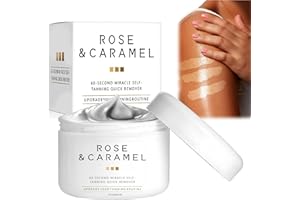 ROSE & CARAMEL Tan Remover Self, Rose & Carame Purity Excel 60 Second Miracle Express Self Tan Remover & Exfoliating Tan Eraser Body Scrub