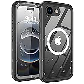 Comboproof for iPhone 16e Case Waterproof, [Shockproof] [Dustproof] [IP68 Waterproof] Full-Body Hard Case Built-in [Lens Screen Protection] for Diving Case (Black, for iPhone 16e 6.1in)