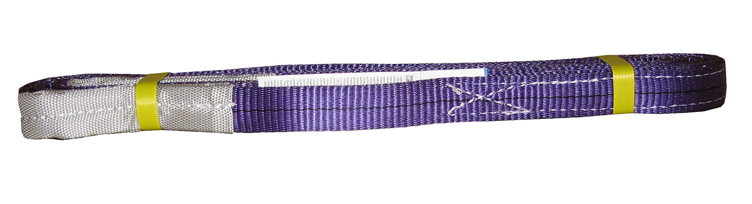 Lifting strap 1000 kg open with slots 40 mm. x 4 meters.