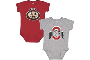 Little King NCAA Bodysuit 2 Pack Short Sleeve-100% Cotton-Infant Sizes 0-3M 6M 12M 18M
