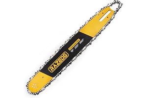 RAZEDG 18 Inch Chainsaw Bar and Carbide Chain Combo, .325" Pitch, 063" Gauge, 74 Drive Links Fits Stihl MS271 Farm Boss, MS291, MS311 and More- L74 (1 bar + 1 carbide chain)