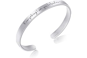 Awegift Inspirational Encouragement Motivational Bracelets for Women Engraved Jewelry Birthday Christmas Gift for Her Teen Girls