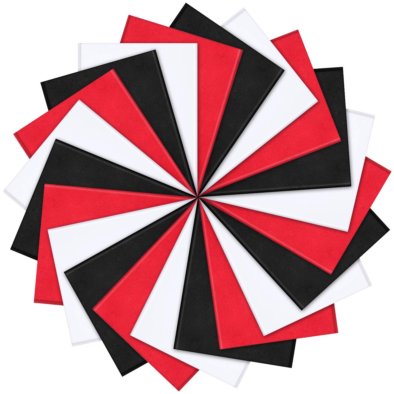 100 Sheets Halloween Tissue Paper Present Wrapping Paper 31st of October Holiday Art Tissue for DIY Veterans Day Wrapping Party Favor, 13.78 x 19.69 Inch (Black, White and Red)