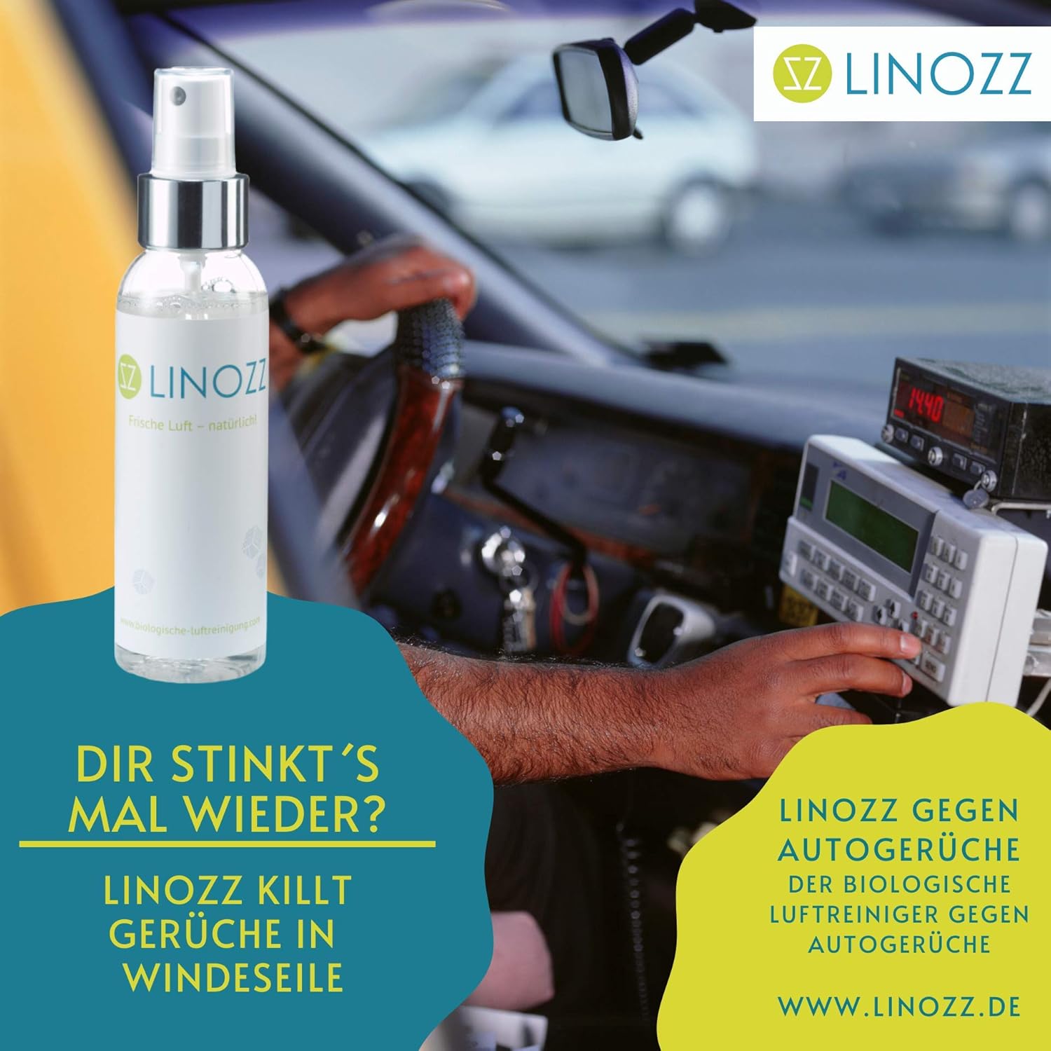 Linozz Auto Luftreiniger Spray 100 Ml Geruchsentferner Gegen Geruch Von Nikotin Neuwagen Und Tiergeruche Amazon De Auto