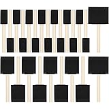 24 Pcs Foam Brush Set, Foam Paint Brushes, Wood Handle Sponge Brushes for Painting, Foam Brushes Sponge Paint Brush for Stain