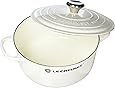 Le Creuset Enameled Cast Iron Signature Round Dutch Oven, 4.5 qt., White