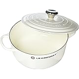 Le Creuset Enameled Cast Iron Signature Round Dutch Oven, 4.5 qt., White