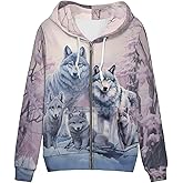 Showudesigns XS-5XL Zip Up Hoodie for Women Sweatshirt Pullover