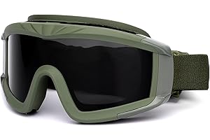 SPOSUNE Airsoft Goggles Anti Fog Army Tactical Goggles with 3 Interchangeable Lens UV400 Protection Airsoft Desert Goggles