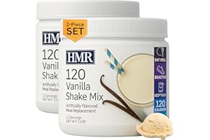 HMR 120 Shake Meal Replacement Powder | Vanilla Shake Mix to Support Healthy Weight Loss | 12g of Protein | Nutritional Drink | Low Calorie Food | 2 Pack (van/van), 12 Servings Each