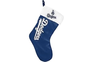 FOCO MLB Official Primary Logo Wordmark Christmas Holiday Stocking Decoration Ornament (Los Angeles Dodgers)