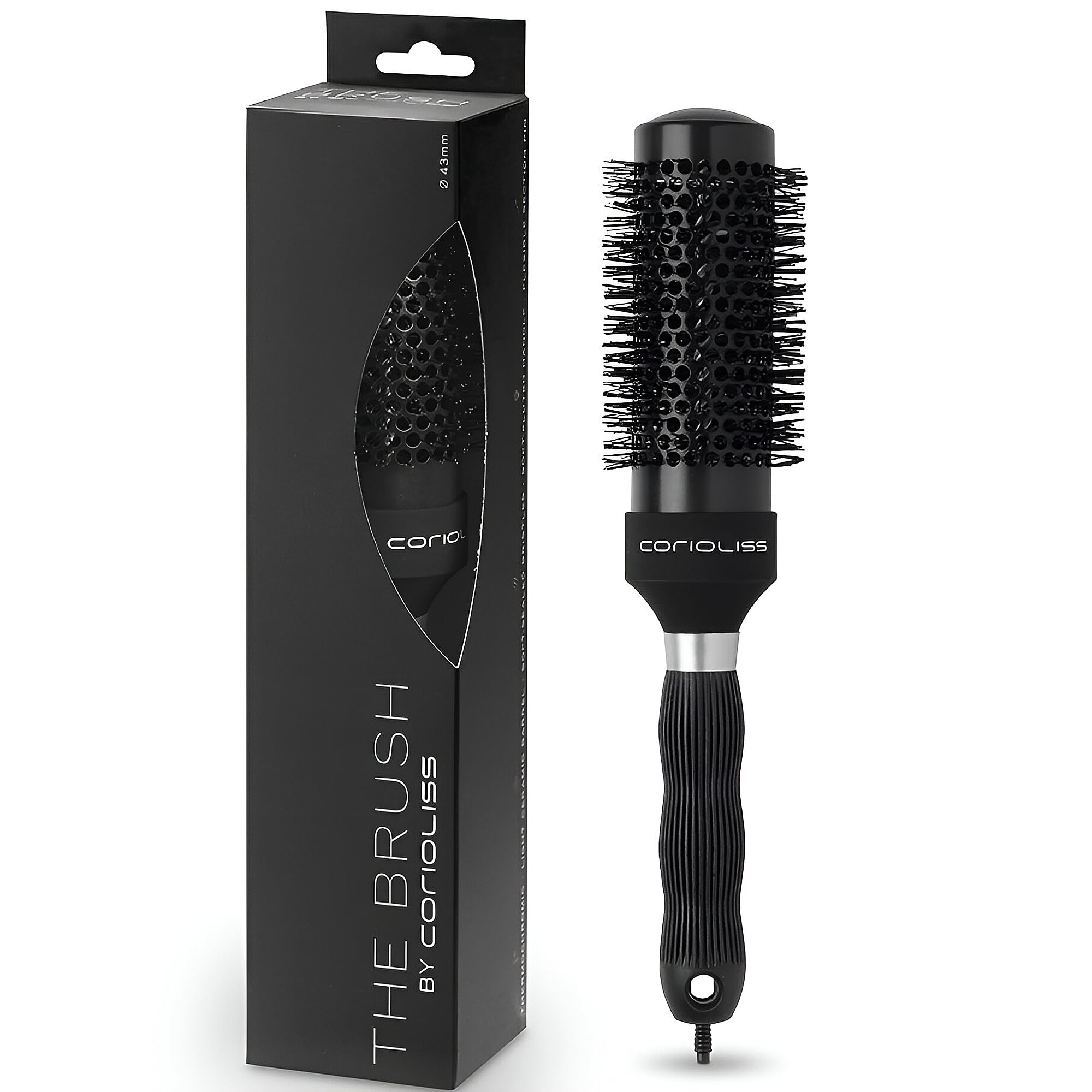 Corioliss | Hair Roller Brush for Women | Professional Hair Brush Ceramic | Ideal for Short Hair and Precise Work Styling 43 mm