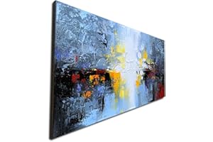 WINPEAK ART Hand Painted Textured 3D Oil Painting on Canvas Abstract Wall Art Landscape Artwork