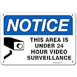 This Area Is Under 24 hour Video Surveilance