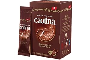 Caotina Original 10x15g - Cocoa Drink Mix with Genuine Swiss Chocolate, Caotina / Switzerland