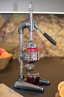 Optimum-Aqualotus PROFESSIONELLE Hand SAFTPRESSE ZITRUSPRESSE ORANGEN Granatapfel Hammerschlag lackiert