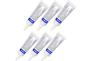 EDSRDUS SG01A High Vacuum Grease Special Thickened Formula Silicone Sealing Grease Dielectric Waterproof Vacuum Pump Glass Piston Marine Electrical Insulation O-Ring Lubricant 0.35OZ(10g) x6 Pack