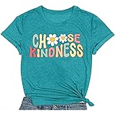 COMIZI Be Kind Shirt Women Choose Kindness Tshirt Cute Kindness Teacher Tee Tops