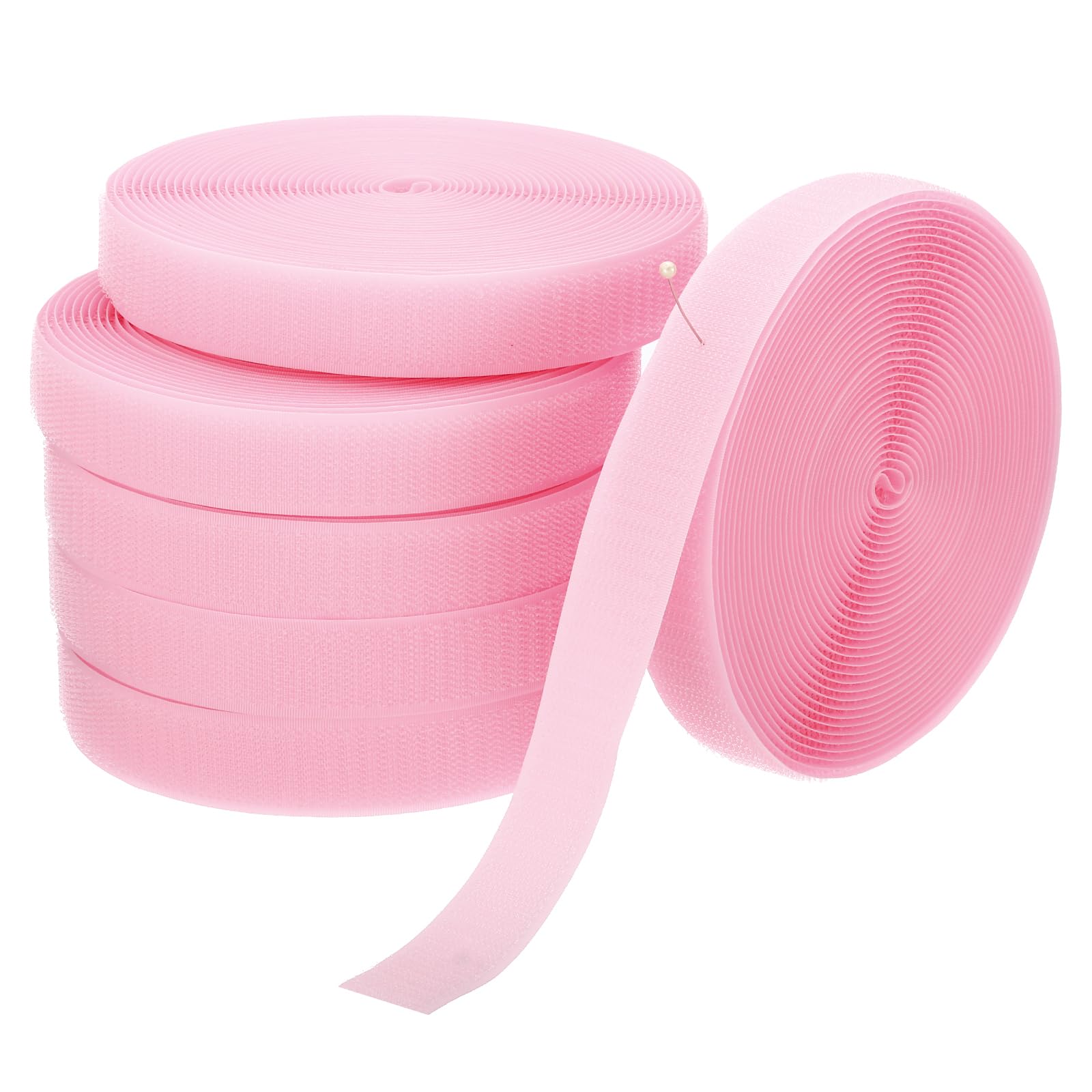 PATIKIL 6 Rolls 157Ft Carpet Marker Strips, Nylon Floor Tape for Areas and Flow Line Up for Classroom, Social Distance, Office, Pink