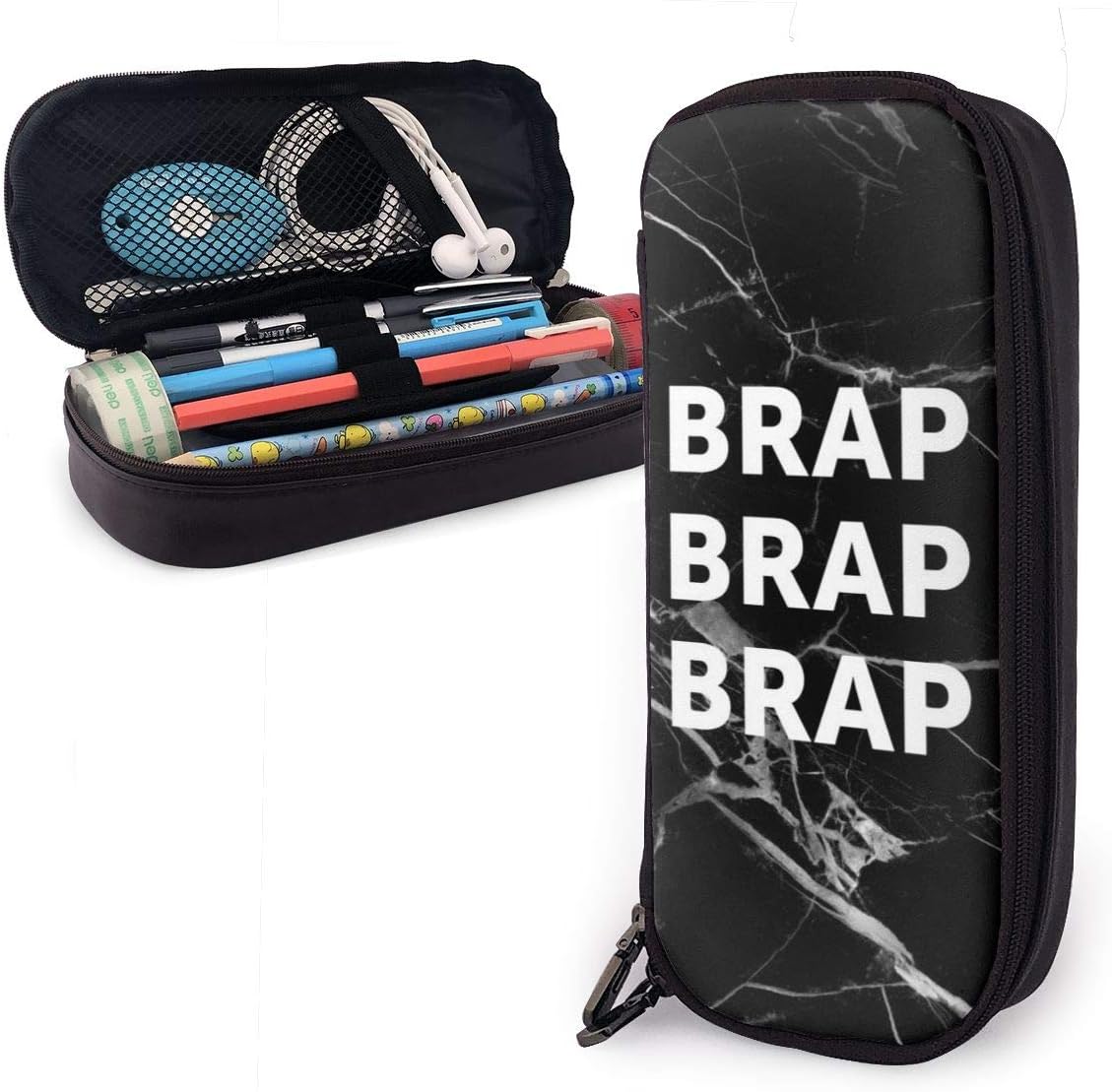 Amazon Com Brap Leather Pencil Case Pen Bag Cosmetic Makeup Bag For School Office Supplies Students Arts Crafts Sewing