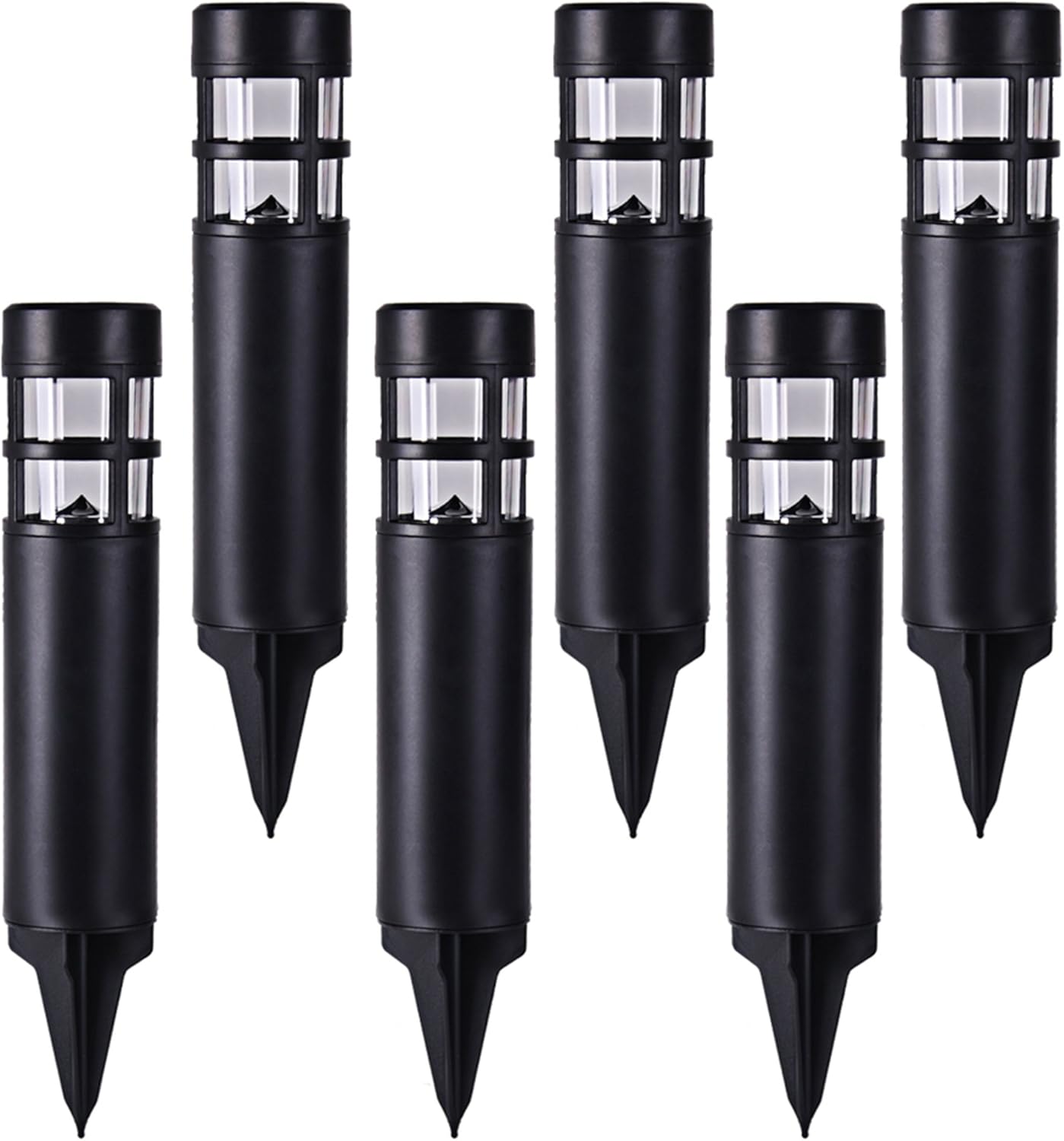Solar Garden Lights Outdoor 6Pack Voona LED Solar Powered Landscape