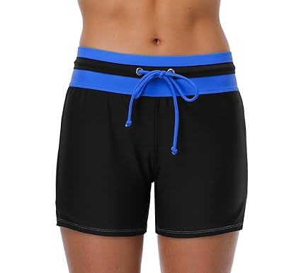 Charmo Damen Boardshorts Schwimm Hotpants Bikini Badehose