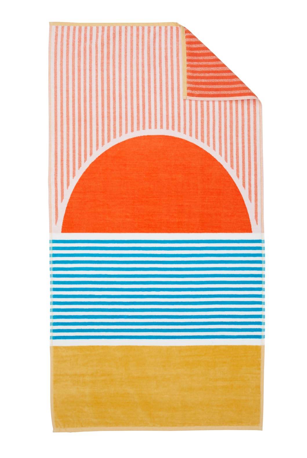 Loon & Lake Luxury Beach Towels Set of 2 - Beach Sunset | 2 Pack 30" x 60" | Crafted from 100% Combed Cotton | Ultra Plush & Super Soft | Rays Collection