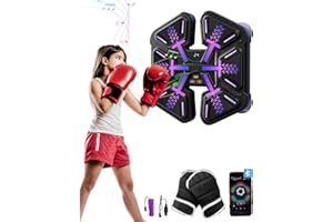 LITTCO 2024 New Smart Music Boxing Machine with Boxing Gloves, Boxing Target Workout Equipment for Home, Office, Gym, Wall-Mounted Exercise Equipment for Home for Adults and Kids