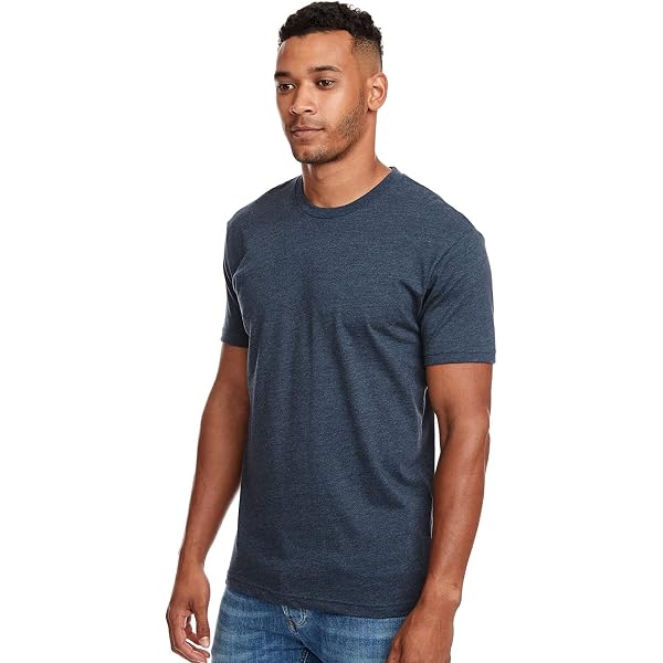 Next Level Men's CVC Crew T-Shirt - Soft Heather Kelly Green Tee In 2XL - View #9
