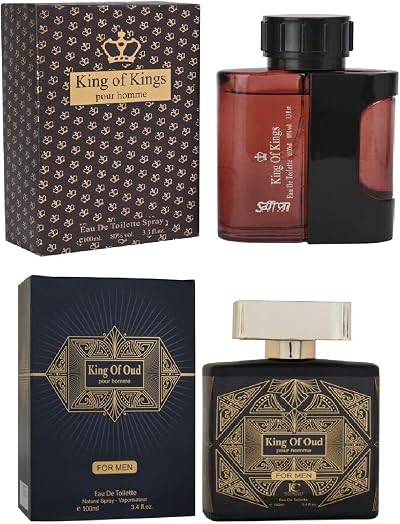 Modaleo 2 Pack Perfume King of King OUD 100ml EDT Spray for Men Women Unisex