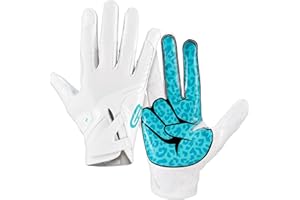 Grip Boost Football Gloves Peace Stealth 6.0 Boost Plus Technology Men's Receiver Gloves - Adult and Youth Sizes