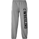 Adult Sweatpants with Wrestling Text and Graphic