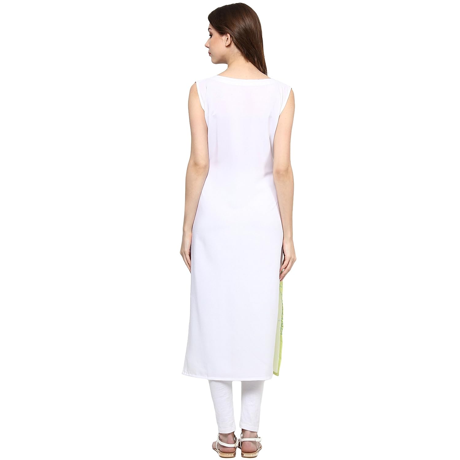 ziyaa women's straight crepe kurta